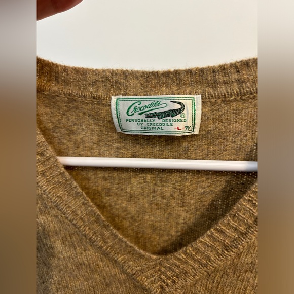 Crocodiles wool vintage vest - Picture 4 of 6